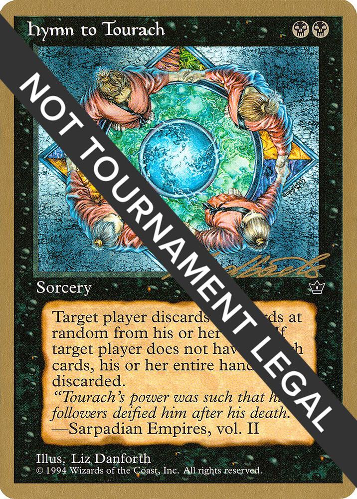 Hymn to Tourach (Circle) - 1996 Leon Lindback (FEM) card from World Championship Decks
