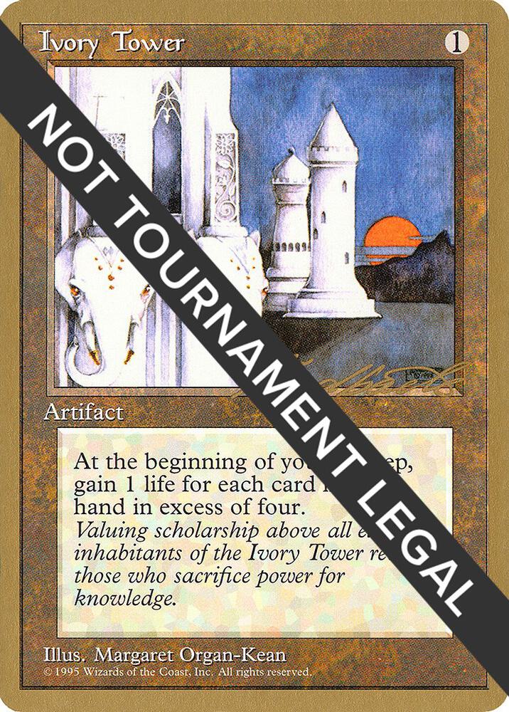 Ivory Tower - 1996 Leon Lindback (4ED) card from World Championship Decks