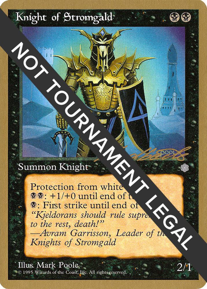 Knight of Stromgald - 1996 Leon Lindback (ICE) card from World Championship Decks