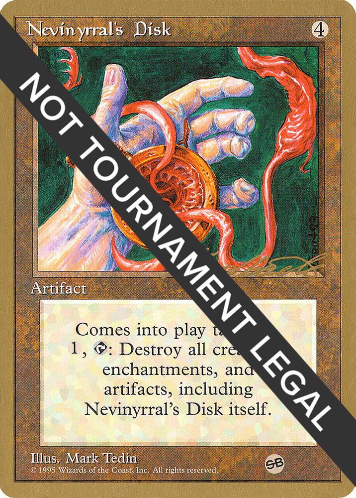 Nevinyrral's Disk - 1996 Leon Lindback (4ED) (SB) card from World Championship Decks