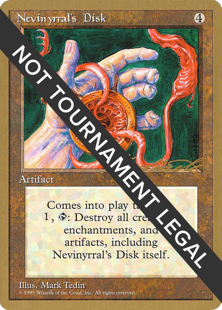 Nevinyrral's Disk - 1996 Leon Lindback (4ED) card from World Championship Decks