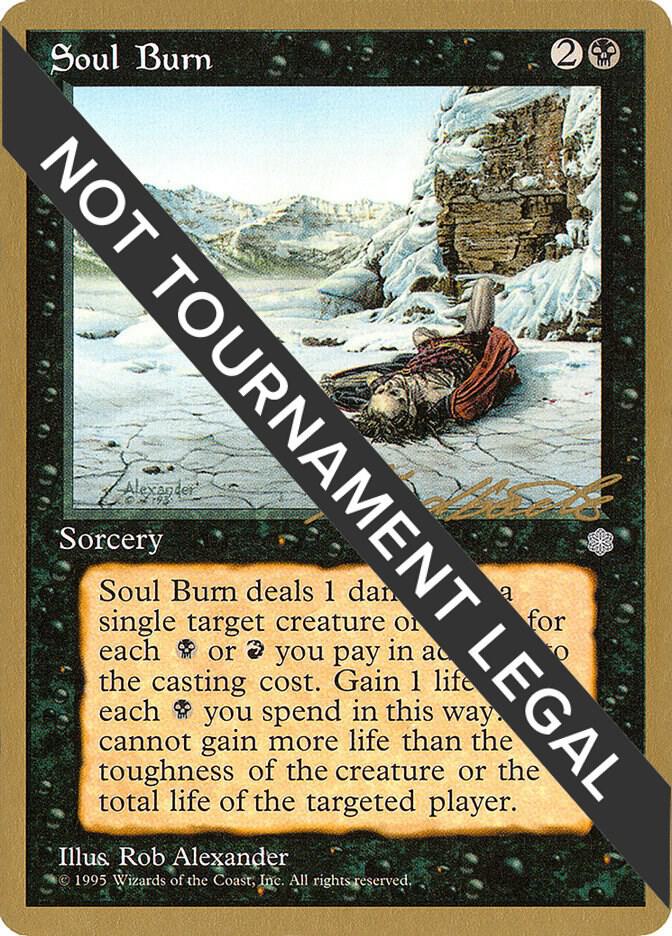 Soul Burn - 1996 Leon Lindback (ICE) card from World Championship Decks