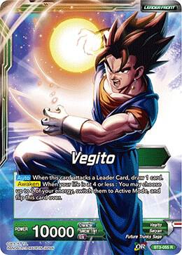 Vegito // Going All In, SSB Vegito BT3-055 card from Cross Worlds