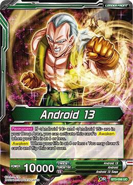 Android 13 // Thirst for Destruction, Android 13 BT3-056 card from Cross Worlds