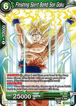 Finishing Spirit Bomb Son Goku BT3-057 card from Cross Worlds