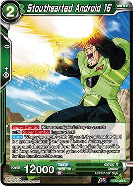 Stouthearted Android 16 BT3-068 card from Cross Worlds