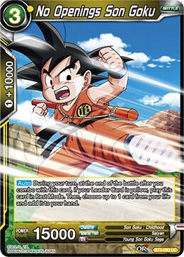No Openings Son Goku BT3-090 card from Cross Worlds