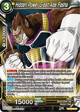 Hidden Power Great Ape Fasha BT3-098 card from Cross Worlds