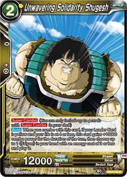 Unwavering Solidarity Shugesh BT3-100 card from Cross Worlds