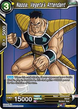 Nappa, Vegeta's Attendant BT3-102 card from Cross Worlds