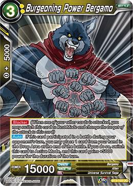 Burgeoning Power Bergamo BT3-103 card from Cross Worlds