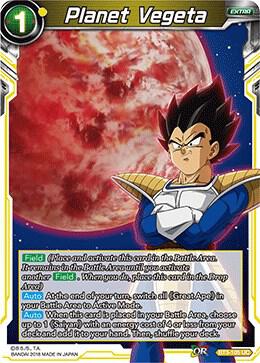 Planet Vegeta BT3-105 card from Cross Worlds
