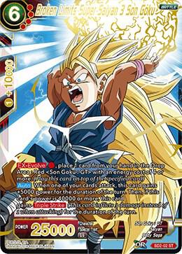 Broken Limits Super Saiyan 3 Son Goku SD2-02 card from Cross Worlds