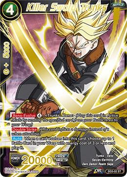 Killer Sword Trunks SD3-02 card from Cross Worlds