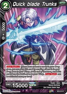 Quick blade Trunks SD3-03 card from Cross Worlds