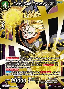 Trunks, Power Overseeing Time BT3-111 card from Cross Worlds