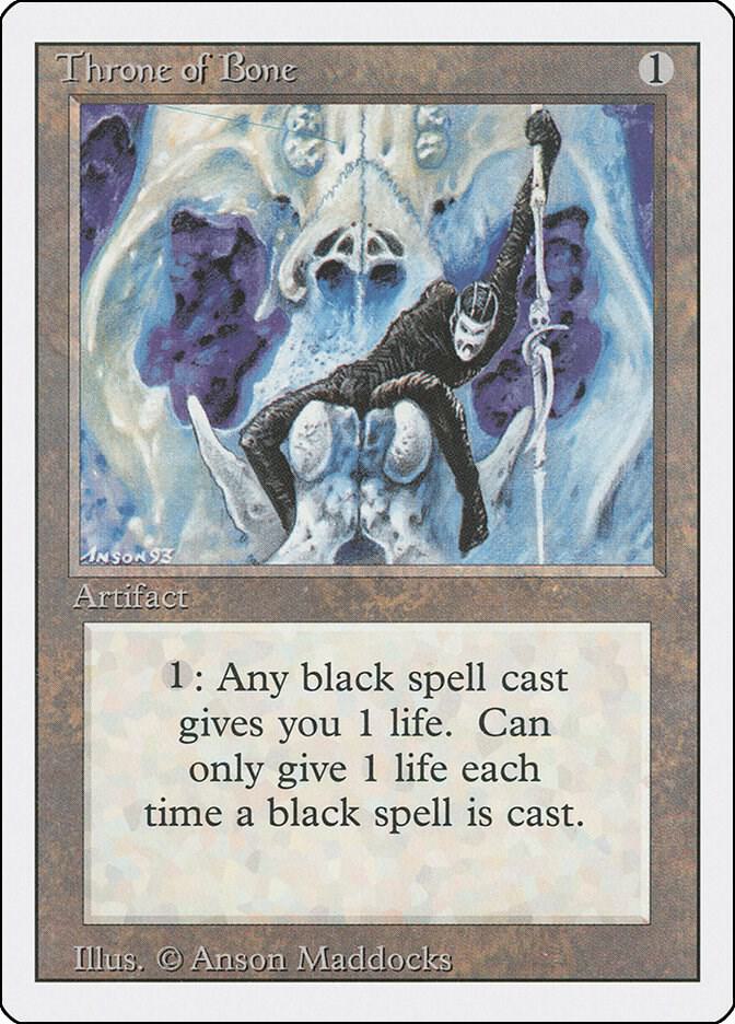 Throne of Bone card from Revised Edition