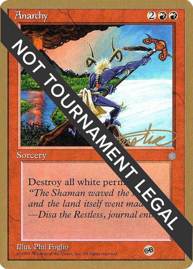 Anarchy - 1996 Mark Justice (ICE) (SB) card from World Championship Decks