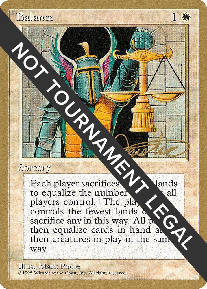 Balance - 1996 Mark Justice (4ED) card from World Championship Decks