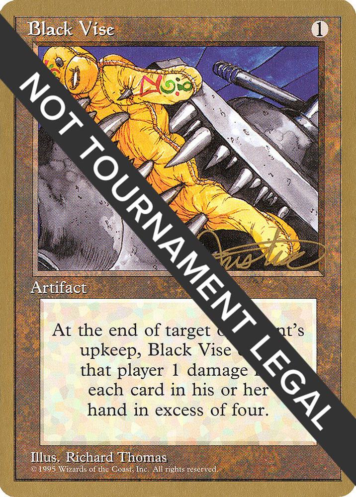 Black Vise - 1996 Mark Justice (4ED) card from World Championship Decks