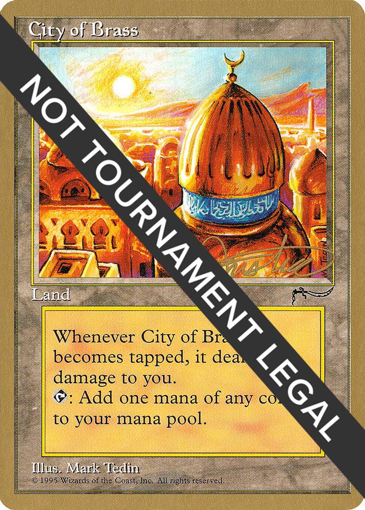 City of Brass - 1996 Mark Justice (ARN) card from World Championship Decks