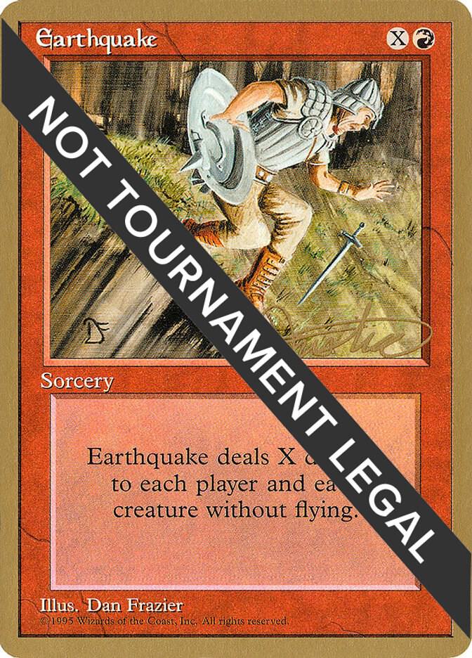 Earthquake - 1996 Mark Justice (4ED) card from World Championship Decks