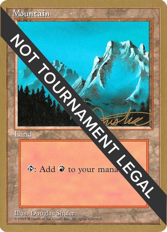 Mountain (B) - 1996 Mark Justice (4ED) card from World Championship Decks