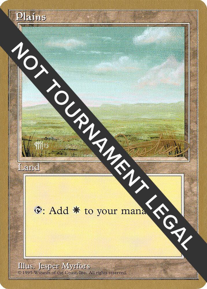 Plains (C) - 1996 Mark Justice (4ED) card from World Championship Decks
