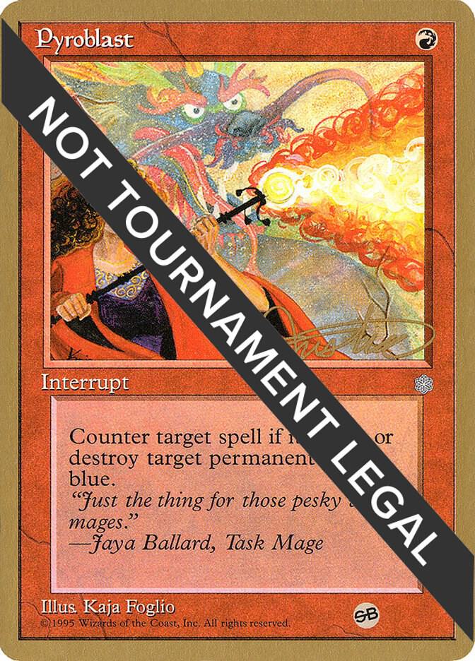 Pyroblast - 1996 Mark Justice (ICE) (SB) card from World Championship Decks