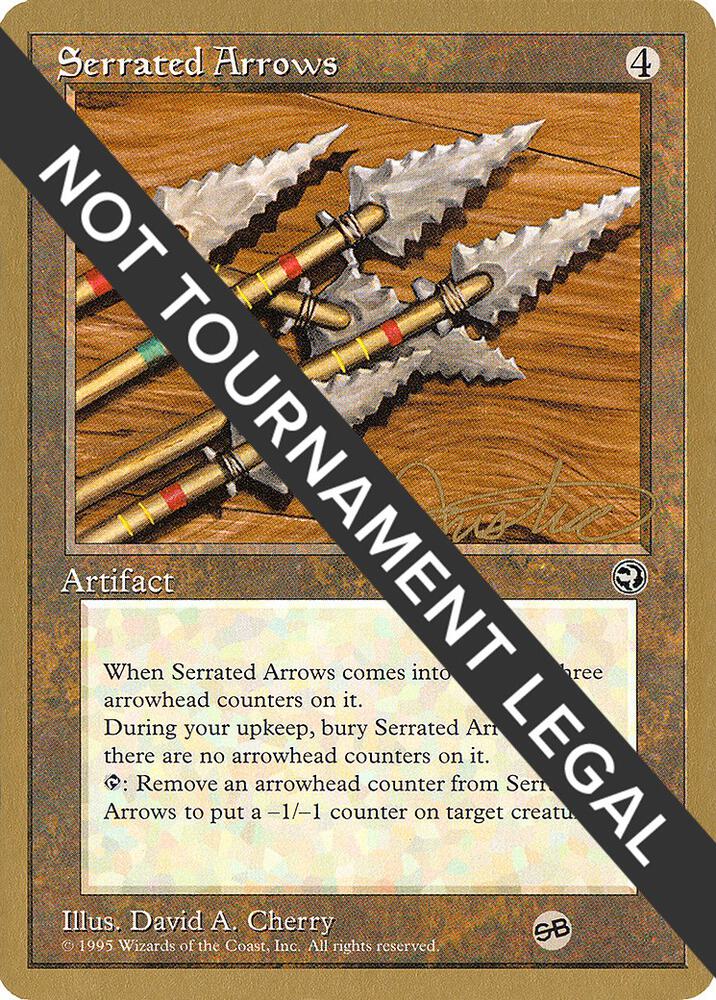 Serrated Arrows - 1996 Mark Justice (HML) (SB) card from World Championship Decks