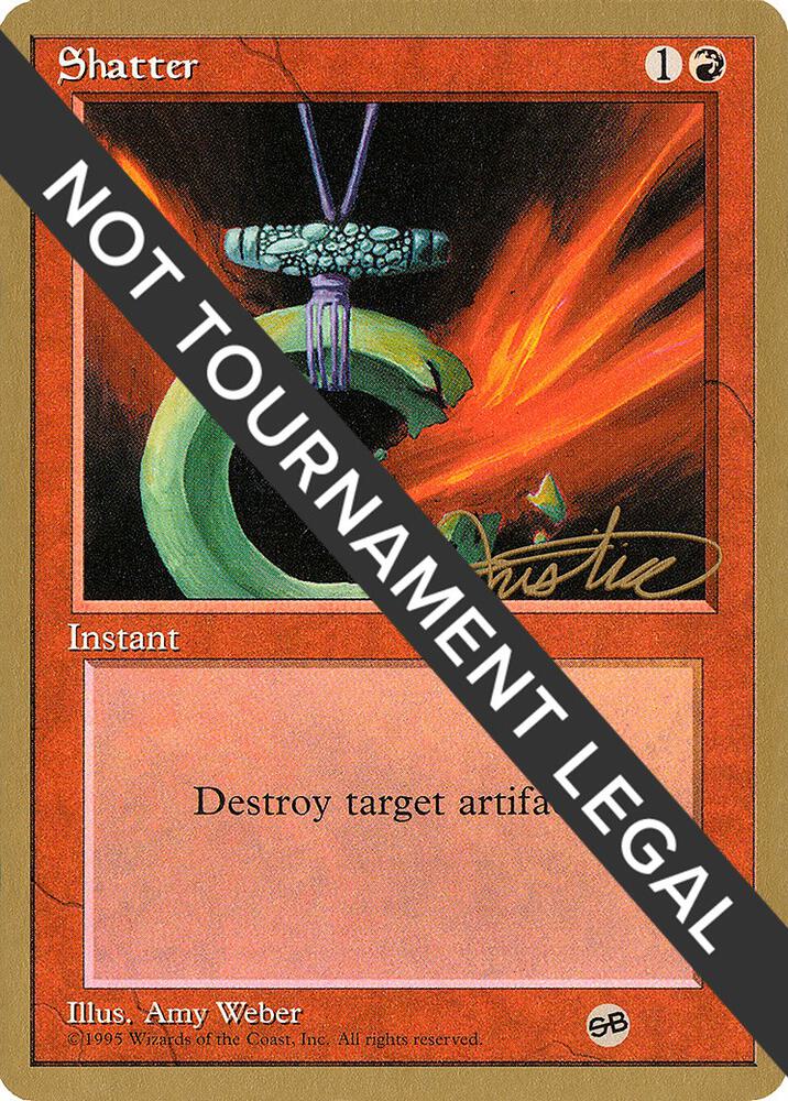 Shatter - 1996 Mark Justice (4ED) (SB) card from World Championship Decks