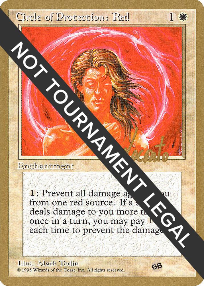 Circle of Protection: Red - 1996 Michael Loconto (4ED) (SB) card from World Championship Decks