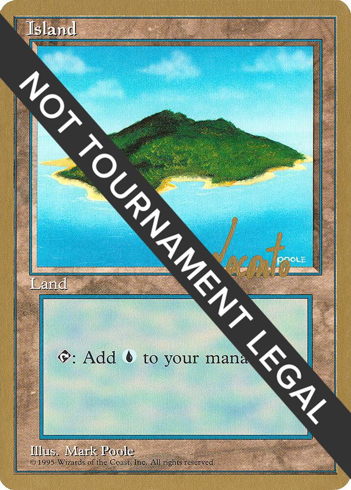 Island (B) - 1996 Michael Loconto (4ED) card from World Championship Decks