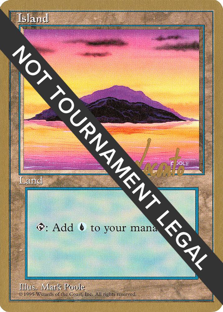 Island (A) - 1996 Michael Loconto (4ED) card from World Championship Decks