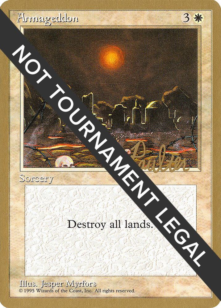 Armageddon - 1996 Preston Poulter (4ED) card from World Championship Decks