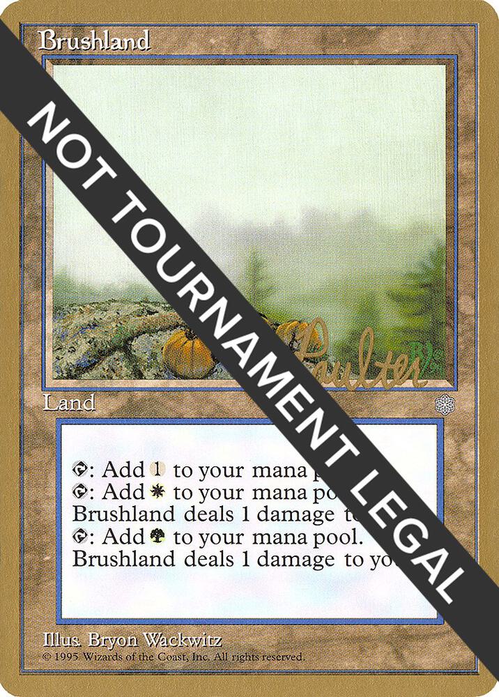 Brushland - 1996 Preston Poulter (ICE) card from World Championship Decks