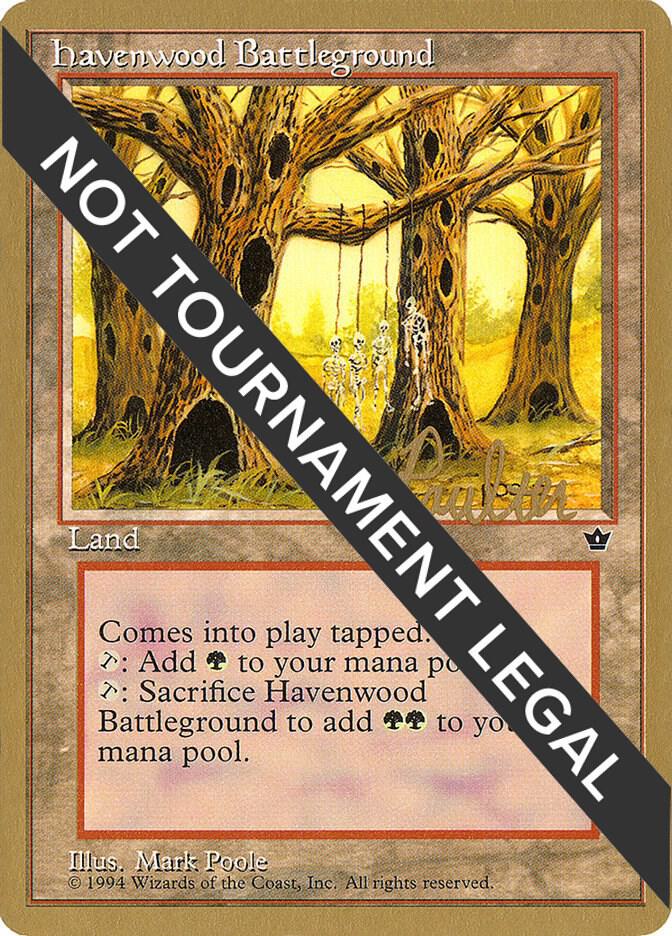 Havenwood Battleground - 1996 Preston Poulter (FEM) card from World Championship Decks