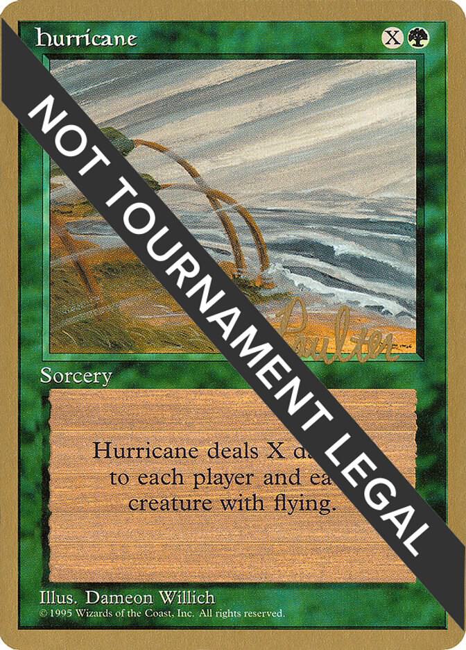 Hurricane - 1996 Preston Poulter (4ED) card from World Championship Decks