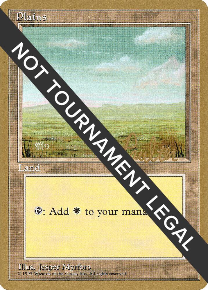 Plains (C) - 1996 Preston Poulter (4ED) card from World Championship Decks