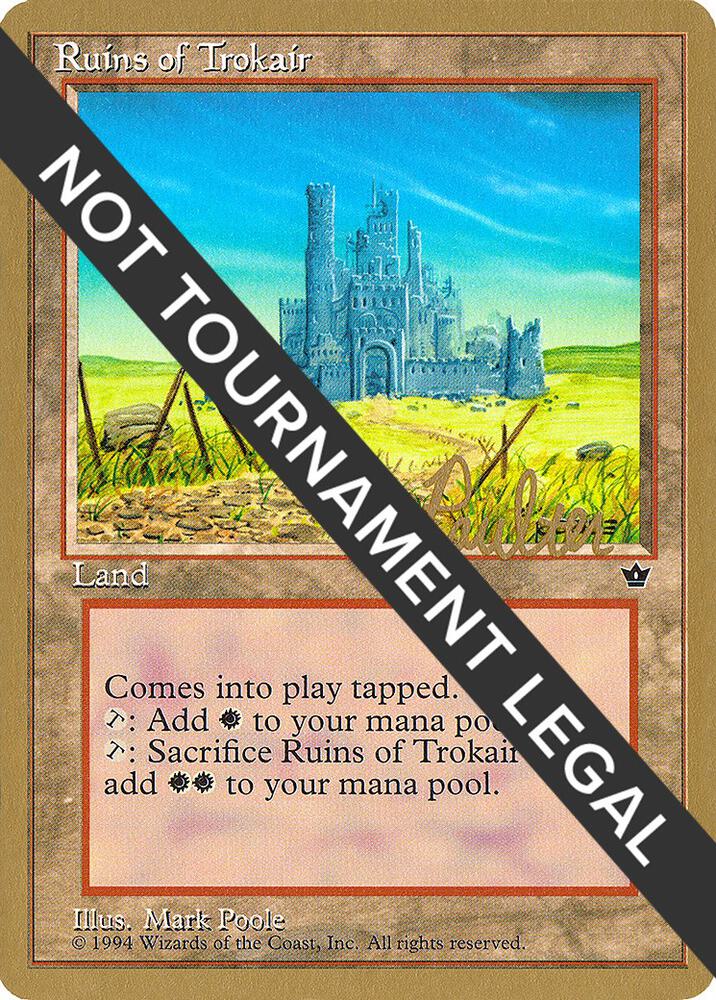 Ruins of Trokair - 1996 Preston Poulter (FEM) card from World Championship Decks
