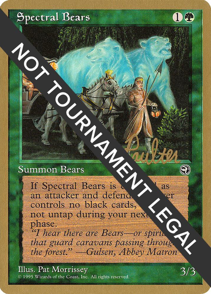 Spectral Bears - 1996 Preston Poulter (HML) card from World Championship Decks