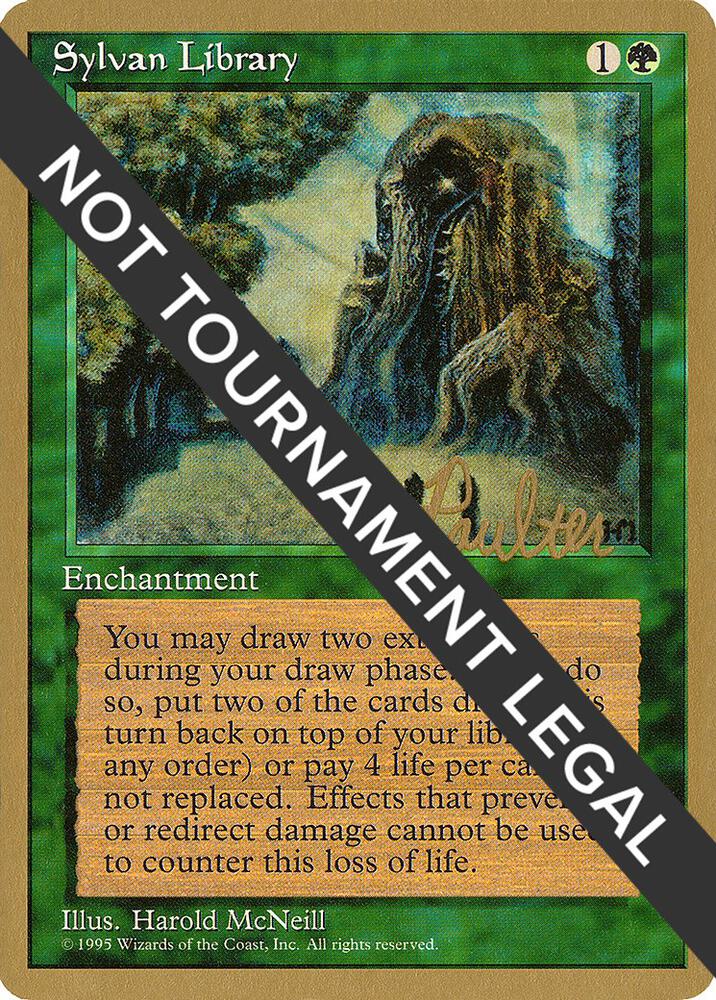 Sylvan Library - 1996 Preston Poulter (4ED) card from World Championship Decks