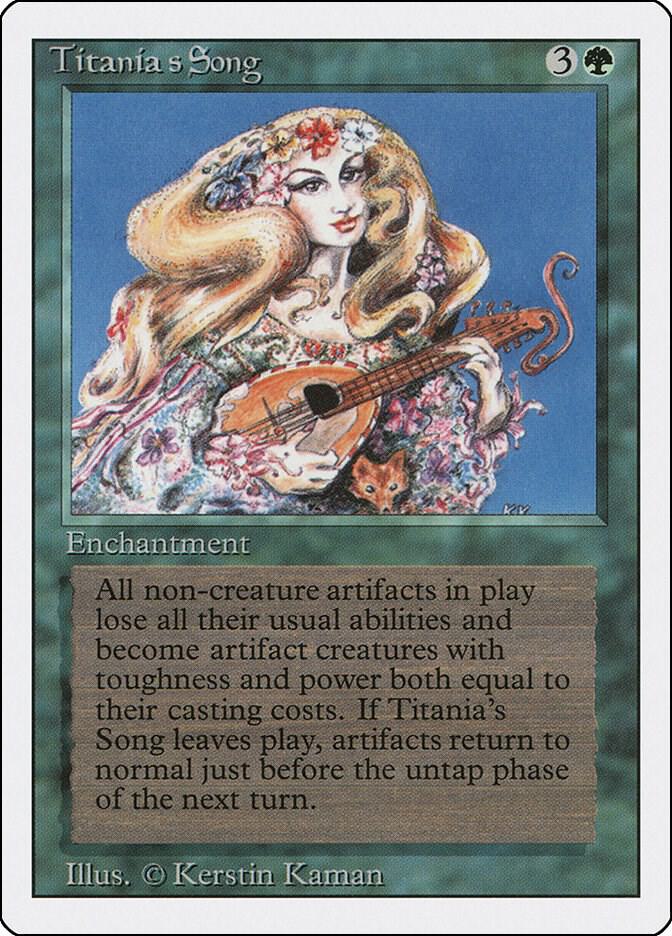 Titania's Song card from Revised Edition