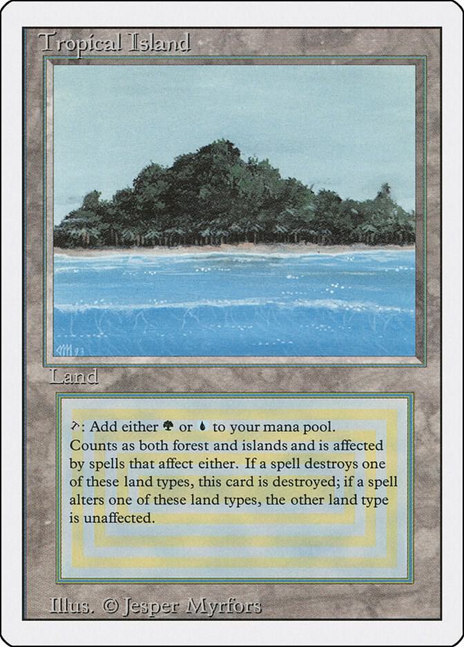 Tropical Island card from Revised Edition