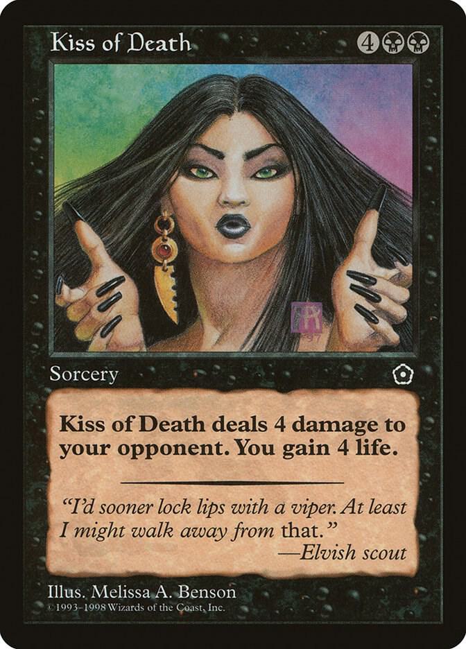 Kiss of Death card from Portal Second Age