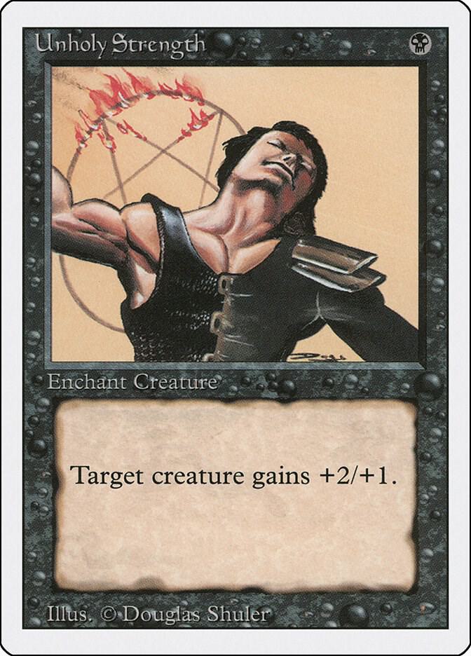 Unholy Strength card from Revised Edition