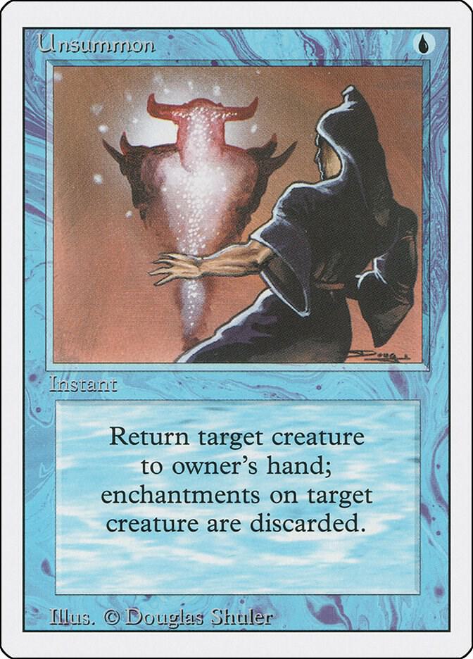 Unsummon card from Revised Edition