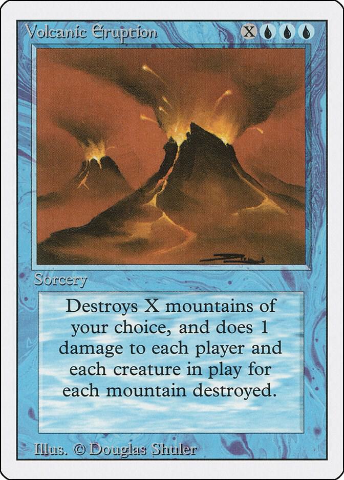 Volcanic Eruption card from Revised Edition