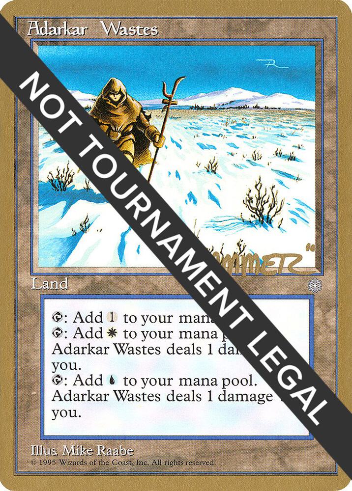Adarkar Wastes - 1996 Shawn "Hammer" Regnier (ICE) card from World Championship Decks