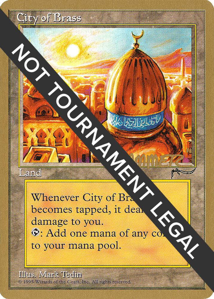 City of Brass - 1996 Shawn "Hammer" Regnier (ARN) card from World Championship Decks